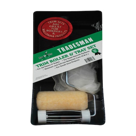 Arroworthy Tradesman Plastic 4 in. Paint Tray Kit - 4 Piece 1808005